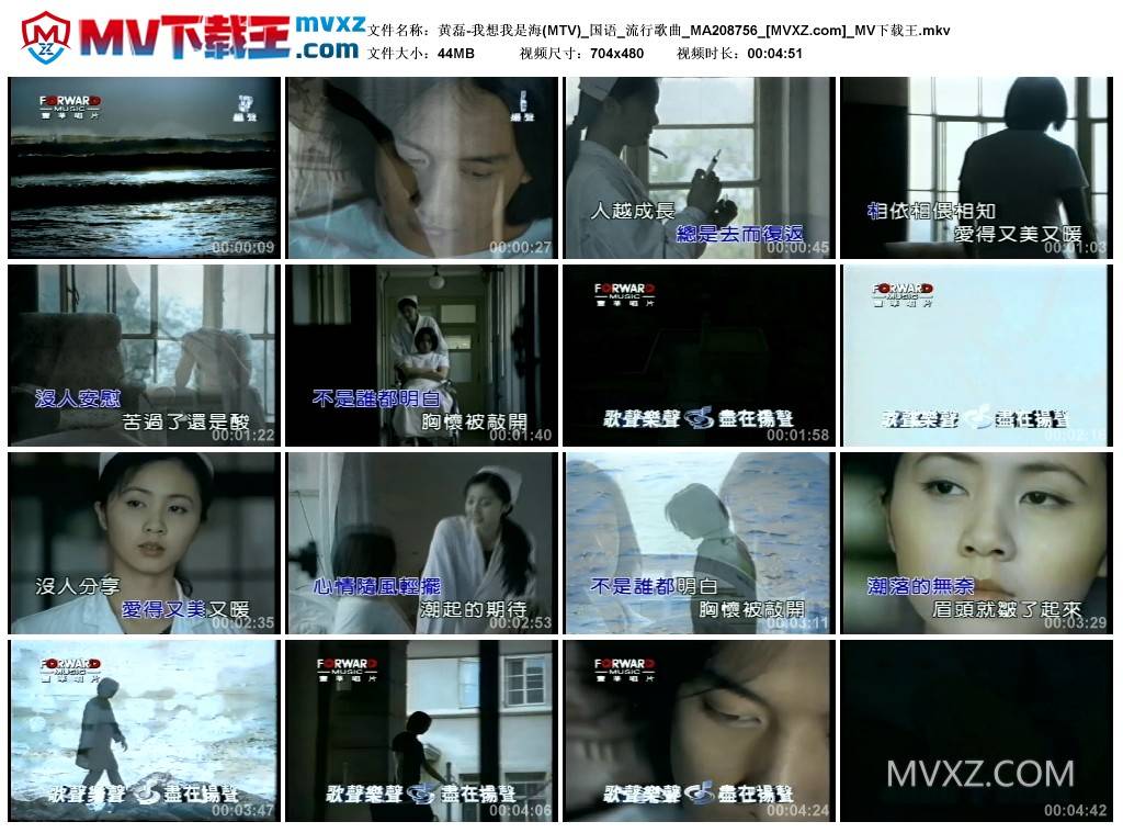 黄磊-我想我是海(MTV)_国语_流行歌曲_MA208756